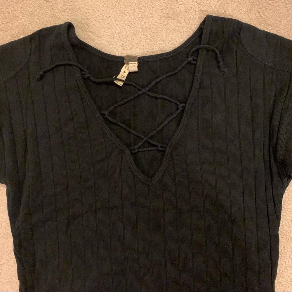 Free people we the free lace up top